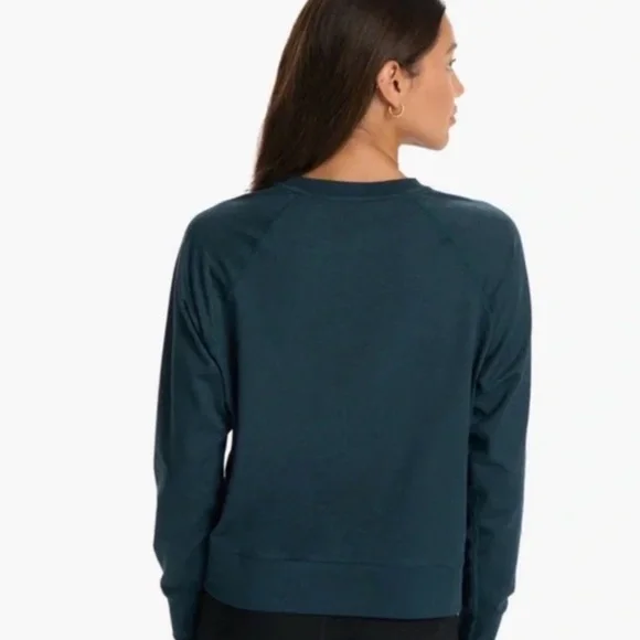 Vuori Halo Long Sleeve Crewneck Sweatshirt Size Small Beryl Heather - Picture 2 of 8